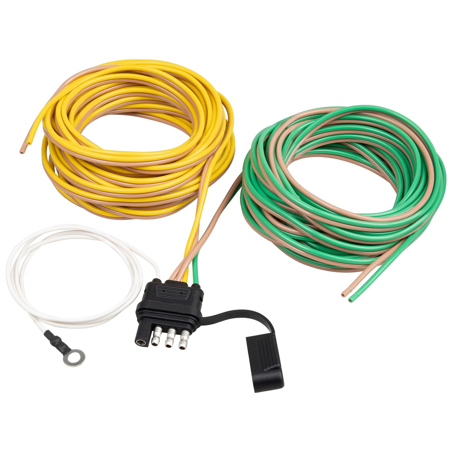 Oyviny 4 Pin 5 Wire Trailer Wiring Harness 22FT,Trailer Side 4 Pin Wishbond Trailer Light Wiring 18AWG for Utility Rewiring Both